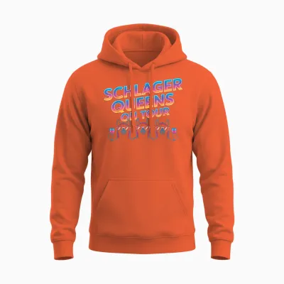 Schlager Queens on Tour Party Mädels Jga Crew Unisex Hoodie - Orange