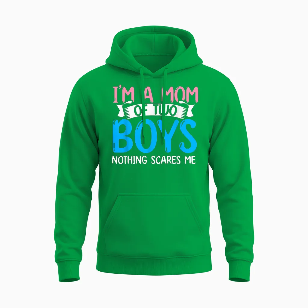 Mutter Familien Mama Sohn Junge Muttertag Lustiges Mama Unisex Hoodie in Irish Green