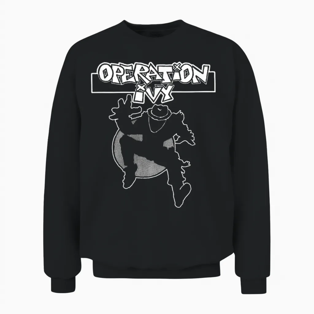 Operation Ivy - Official Merchandise - Ska Man Unisex Sweatshirt in Black