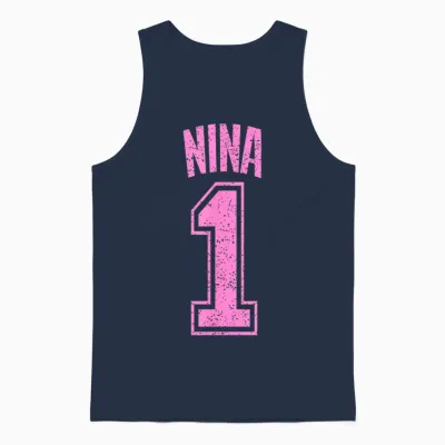 Nina Supporter Number 1 Größter Fan Unisex Tank Top - Navy