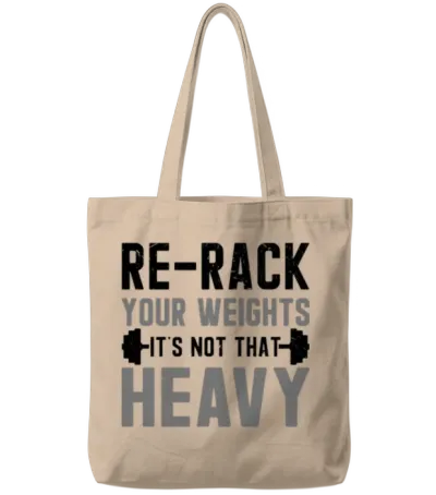 Gym Etiquette and Hygiene Essentials Tote Bags - Natural