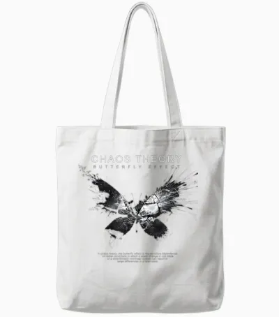 Design Artistique Mettant L'accent Sur Les Petits Battements D'ailes, Le Grand Monde Tote Bags - White