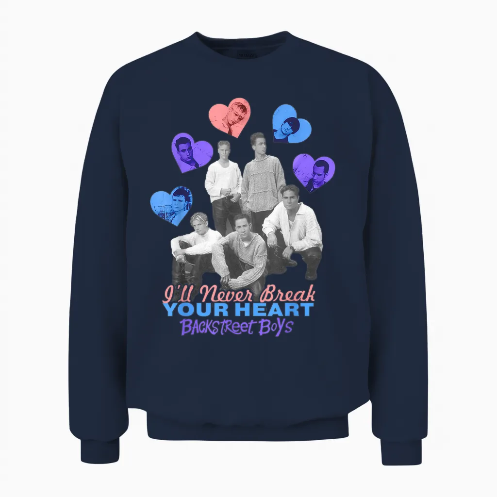 Backstreet Boys I'll Never Break Your Heart Unisex Sweatshirt in Navy