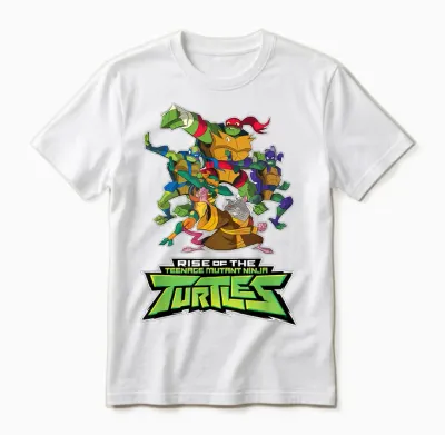 Splinter & the Turtles - Rise Unisex T-Shirt - White