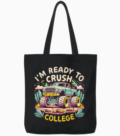 The Monster Truck Tote Bags - Black