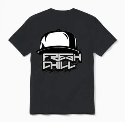 'fresh Chill' Urban Hat Gd Unisex T-Shirt - Black