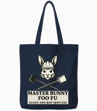 Foo Fu Scoop and Bop Tote Bags - Navy