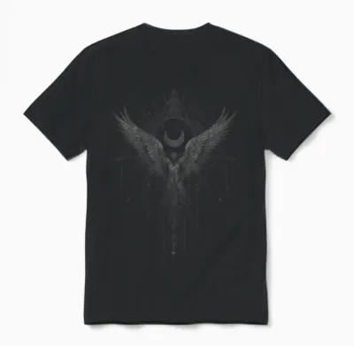 Gothic Punk Dark Fashion Y2k Streetwear Vintage Woman Man Unisex T-Shirt - Black