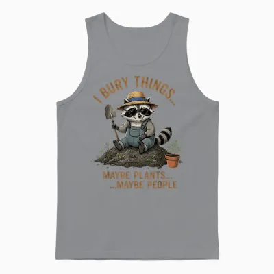 J'enterre Des Choses, Peut-être Des Plantes, Peut-être Des Gens, Du Jardinage Amusant Unisex Tank Top - Sport Grey