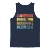 Doberman Pinscher Dogs Dog Love Pedigree Dog Unisex Tank Top - Navy – 1