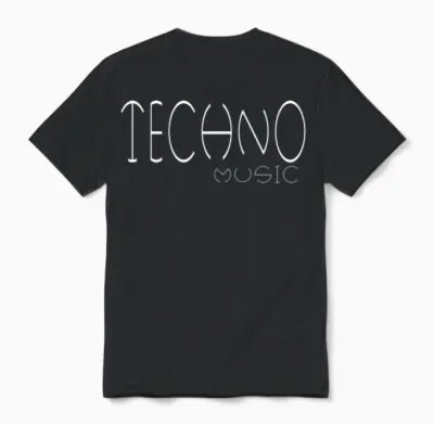 Techno Music Unisex T-Shirt - Black