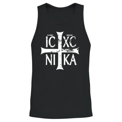 Ic Xc Nika Cross Christian Orthodox Retro Vintage Unisex Tank Top - Black