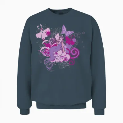 Retro Lady Unisex Sweatshirt - Dark Heather