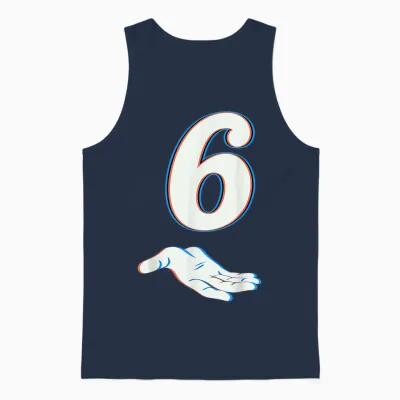 Number 6 Matching 67 Six Seven Meme Couple Halloween Costume Unisex Tank Top - Navy