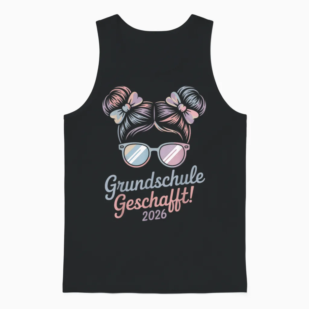 Abschluss Grundschule 2026 Grundschule Abschied Abgänger Unisex Tank Top in Black