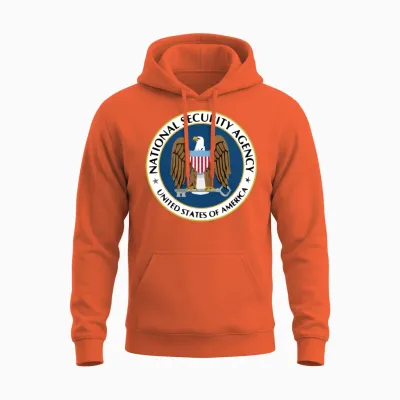 National Security Agency Nsa Military Intelligence Unisex Hoodie - Orange
