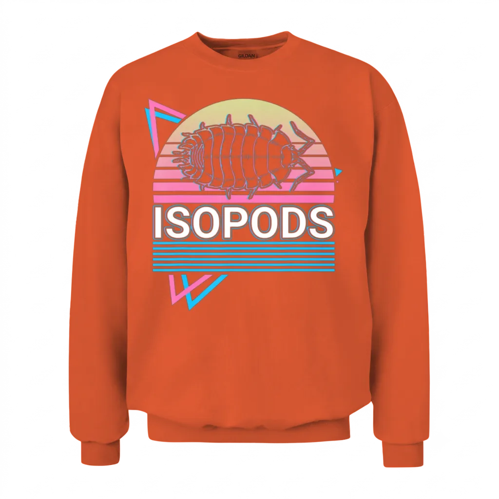 Isopods Retro Unisex Sweatshirt - Orange