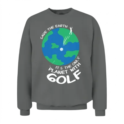 Golf Funny Golfer Unisex Sweatshirt - Graphite Heather
