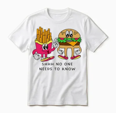 Funny Food Unisex T-Shirt - White