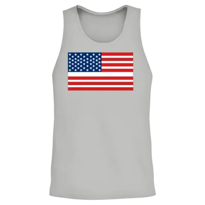 America Unisex Tank Top - Ash