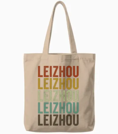 Leizhou China Retro Vintage Tote Bags - Natural