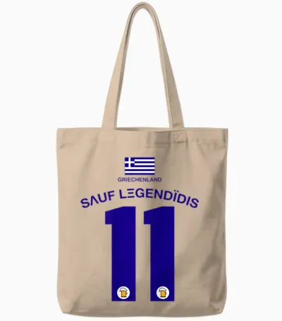 Griechenland Party Trikot Malle Party-Urlaub Tote Bags - Natural