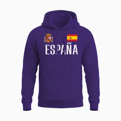 Spain Espana Men Women Unisex Hoodie - Purple