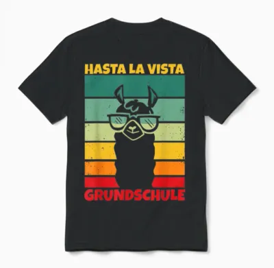 Hasta La Vista Grundschule Geschafft 2026 Unisex T-Shirt - Black