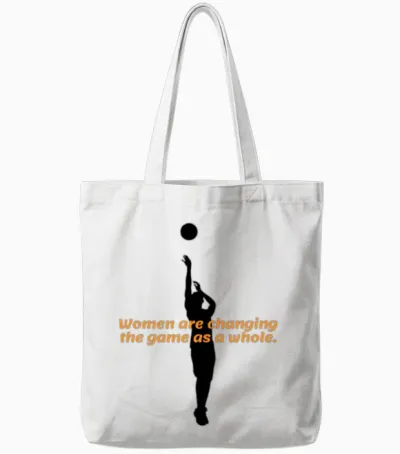 Women Are Changing the Game as a Whole Tote Bags - White