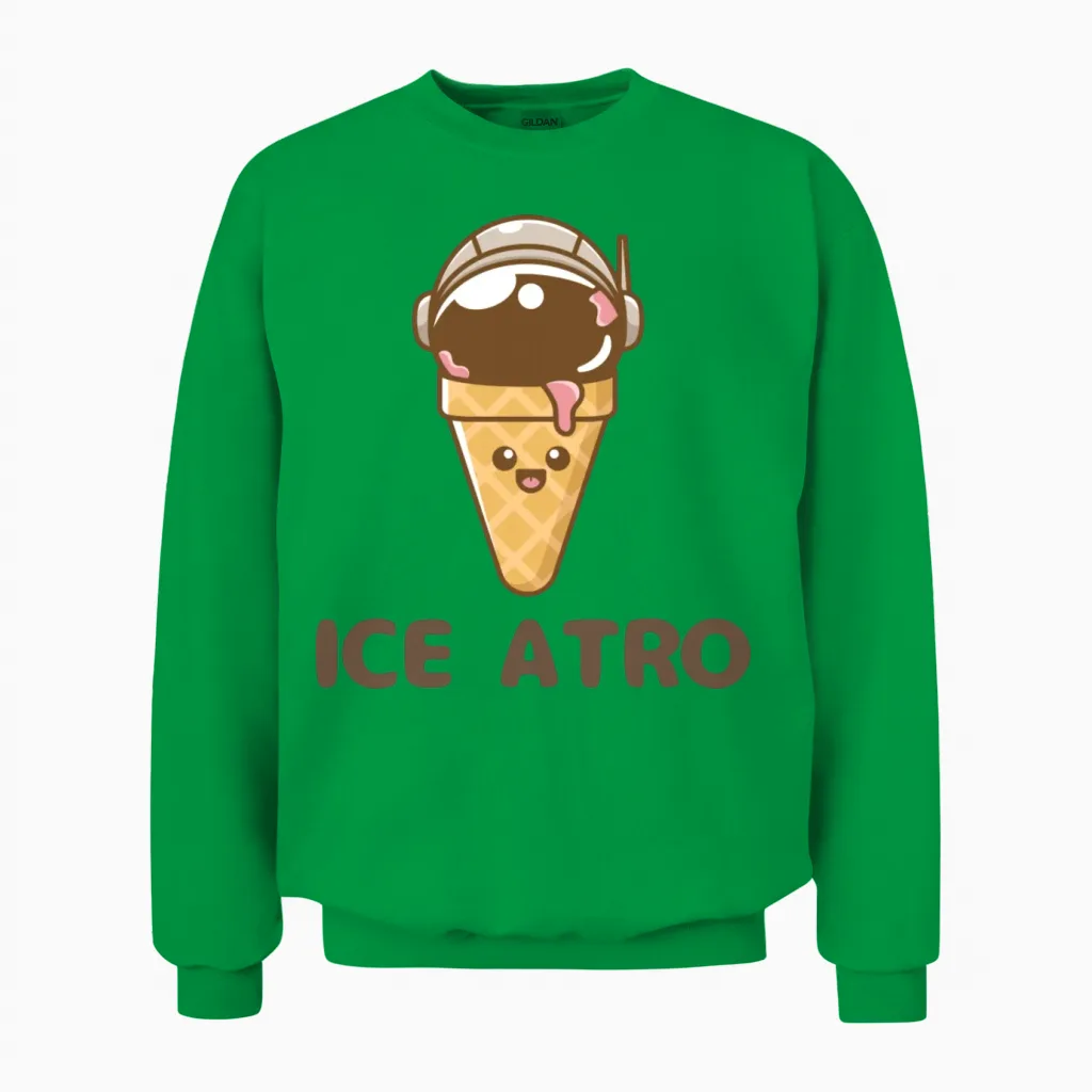 Designice Atro Retro Unisex Sweatshirt - Irish Green