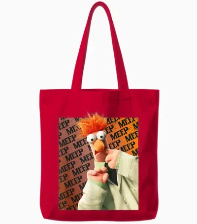 The Muppets Beaker Tote Bags - Red
