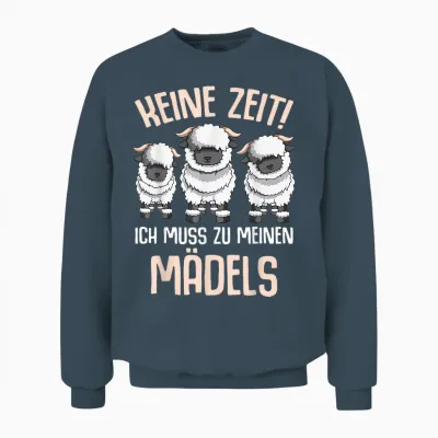 Walliser Schwarznasenschaf Schafe Unisex Sweatshirt - Dark Heather