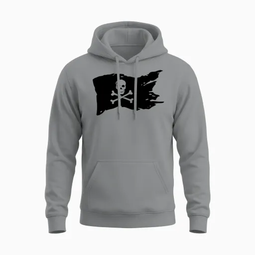 Pirate Unisex Hoodie in Sport Grey