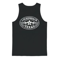 Luckenbach Vintage Texas Country Music Gift Unisex Tank Top - Black – 1