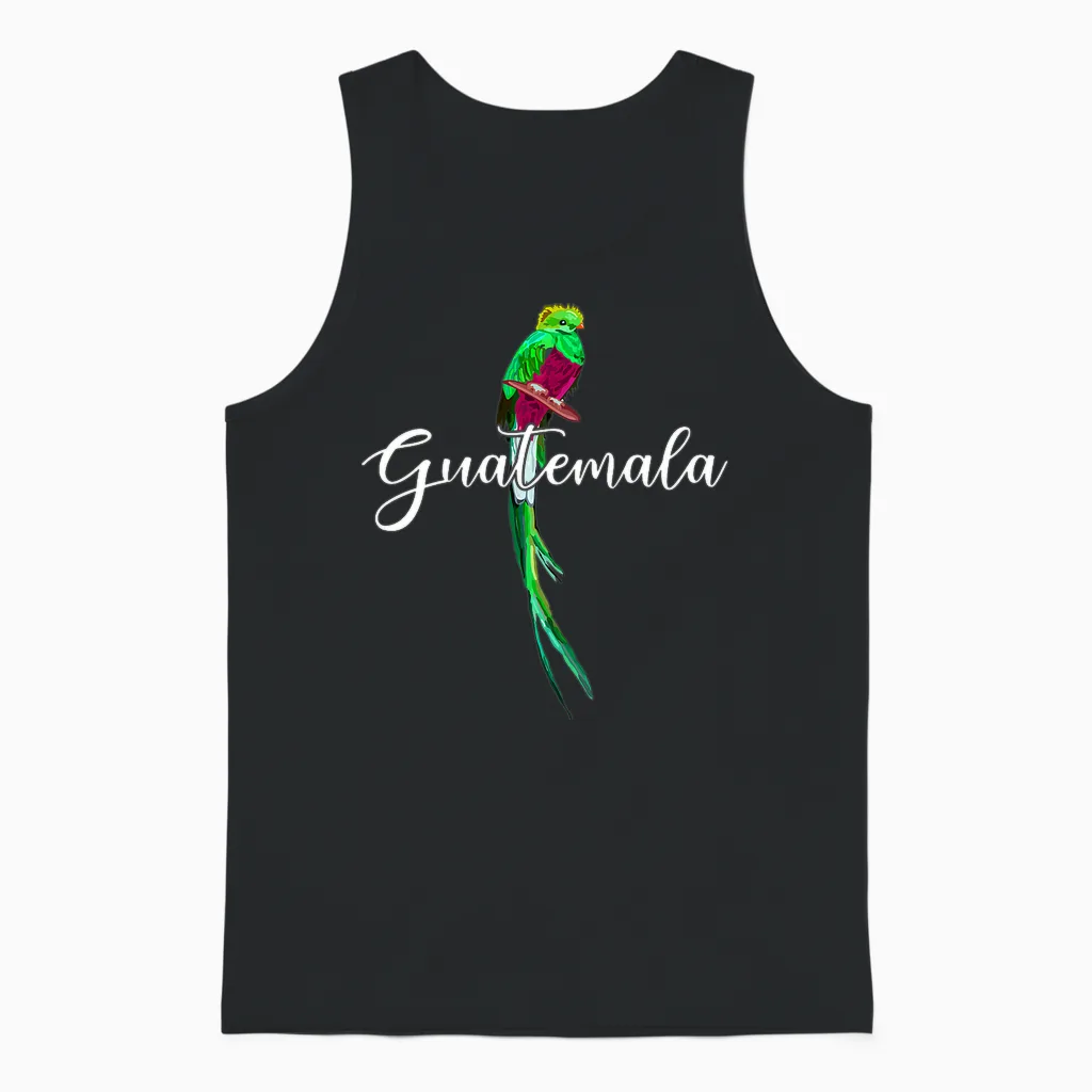 Quetzal, Cadeau Guatemala T-Shirt Haut De Gamme Unisex Tank Top in Black