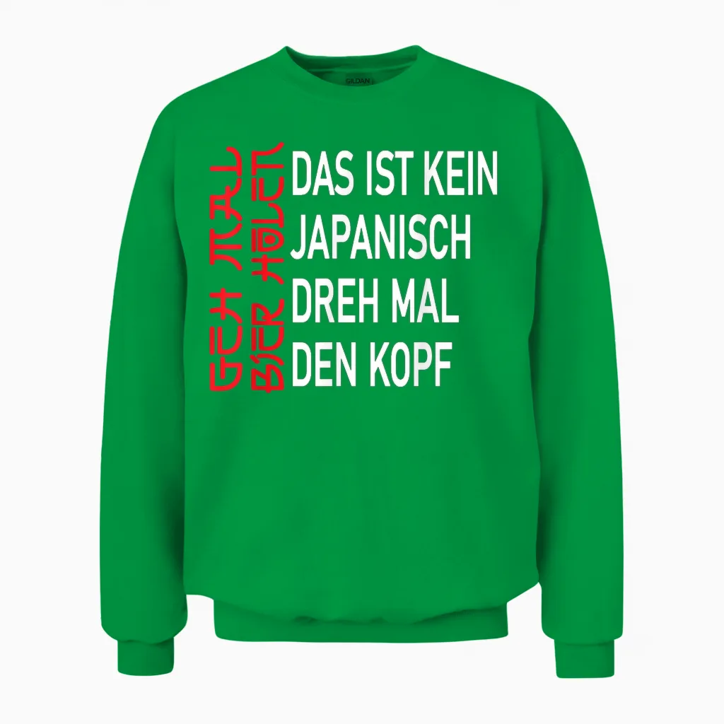 Beer Drinker Geh Mal Bier Holen T-Shirt, Black Unisex Sweatshirt in Irish Green