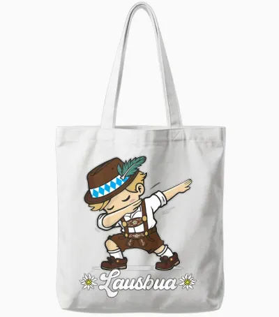 Lausbua Dabbing Bayerischer Junge Trachten Ersatz Tote Bags - White