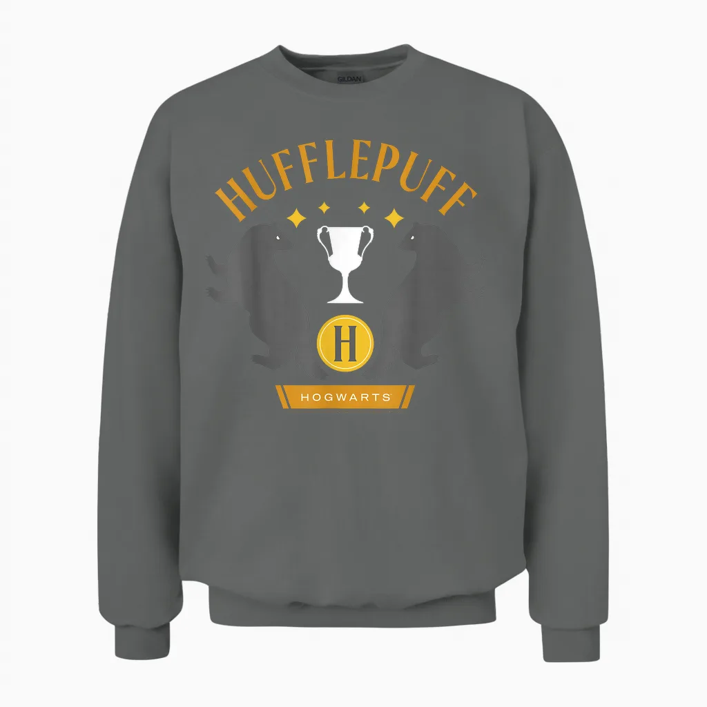 Harry Potter New Design 2025 Hufflepuff Pride Unisex Sweatshirt in Graphite Heather