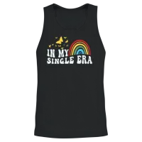 In My Single Era Funny Single Life Unisex Tank Top - Black – 2