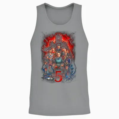 Stranger Things Season 5 Kyle Lambert Officially Licensed Unisex Tank Top - Sport Grey