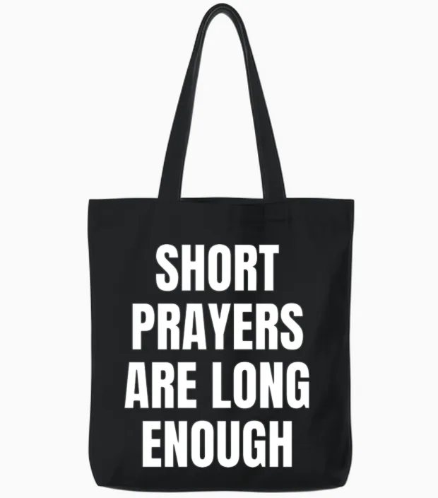 - Christian Quotes - & Faith Tote Bags in Black