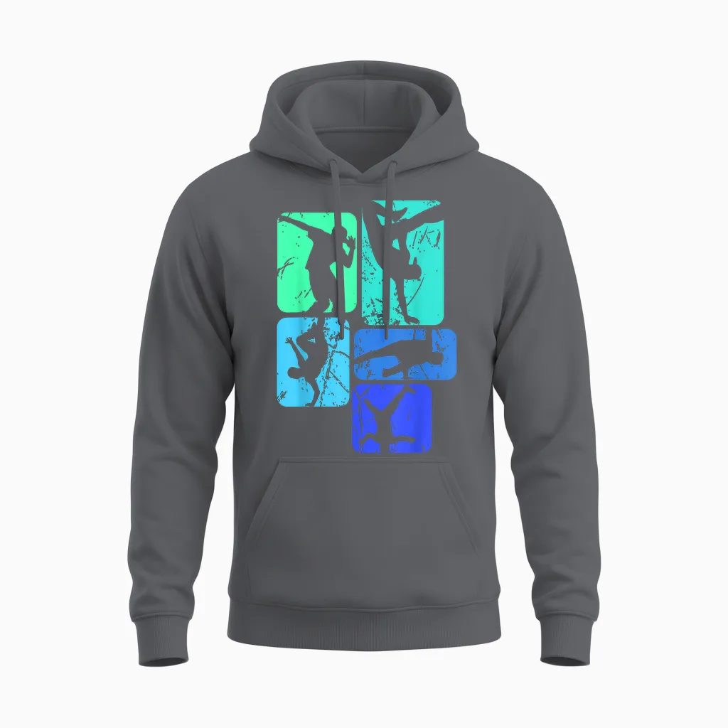 Breakdance Breakdancer Breakdancing Children's Boys Unisex Hoodie in Charcoal