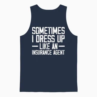 Funny Broker Unisex Tank Top - Navy