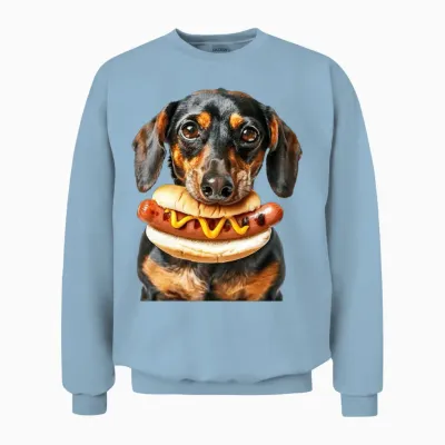 Dog Unisex Sweatshirt - Light Blue