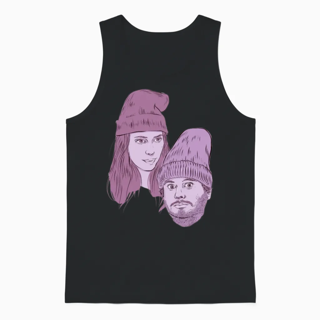 Hila and Ethan from H3h3productions Unisex Tank Top in Black