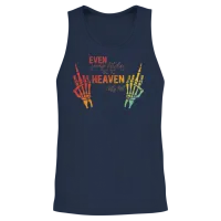 Even Savage Bitches Go to Heaven Funny-Jelly Roll Unisex Tank Top - Navy – 2
