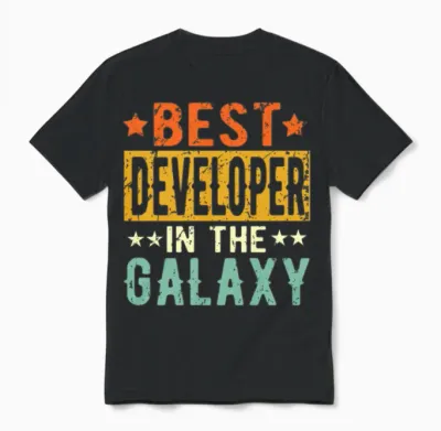 Best Developer Ever Developer Gift Unisex T-Shirt - Black