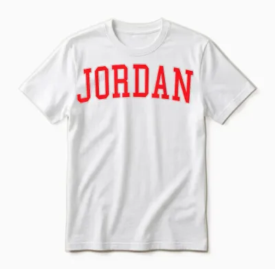 Jordan Red Varsity Unisex T-Shirt - White