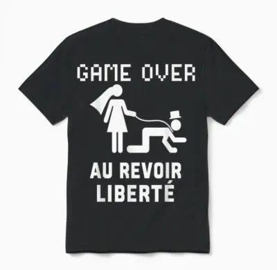 Funny Evg Goodbye Liberte Soiree Humour Unisex T-Shirt - Black