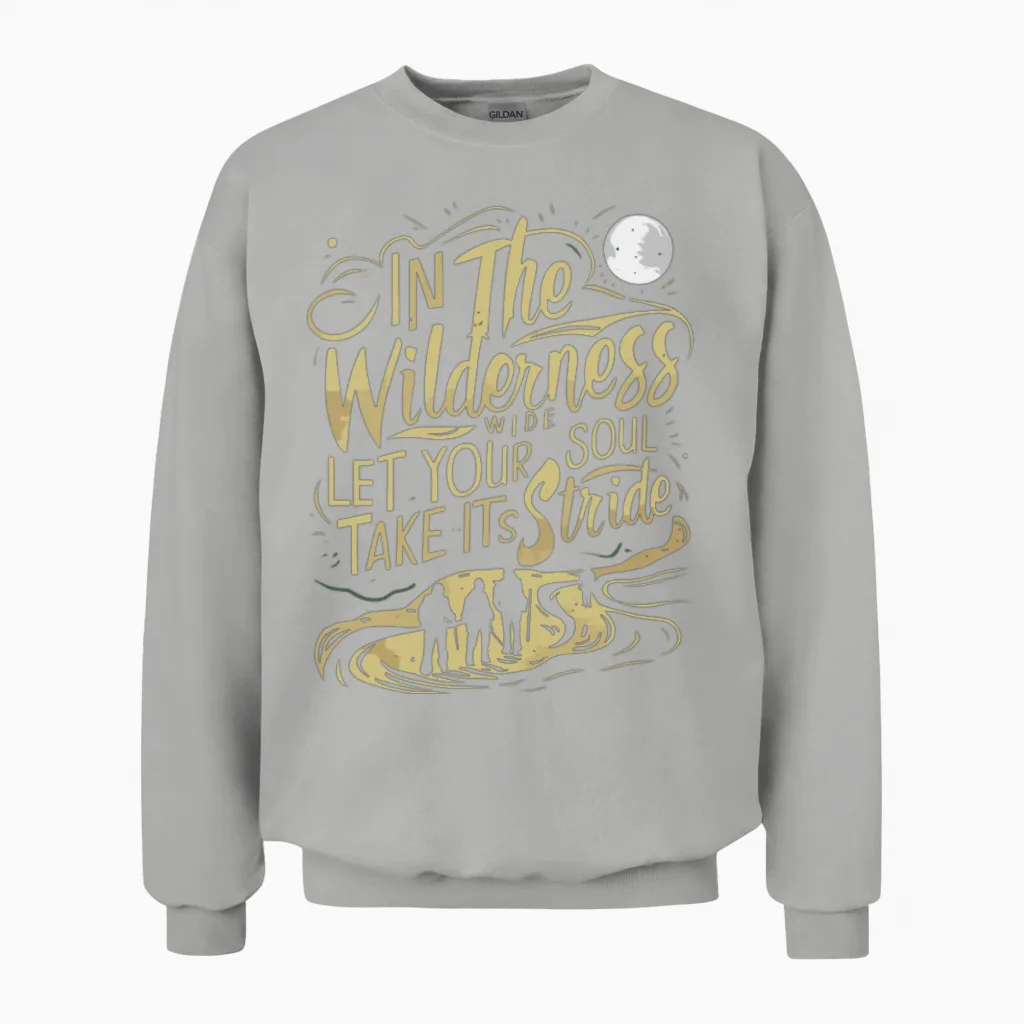 Take a Hike Reach New Height Unisex Sweatshirt in Ash
